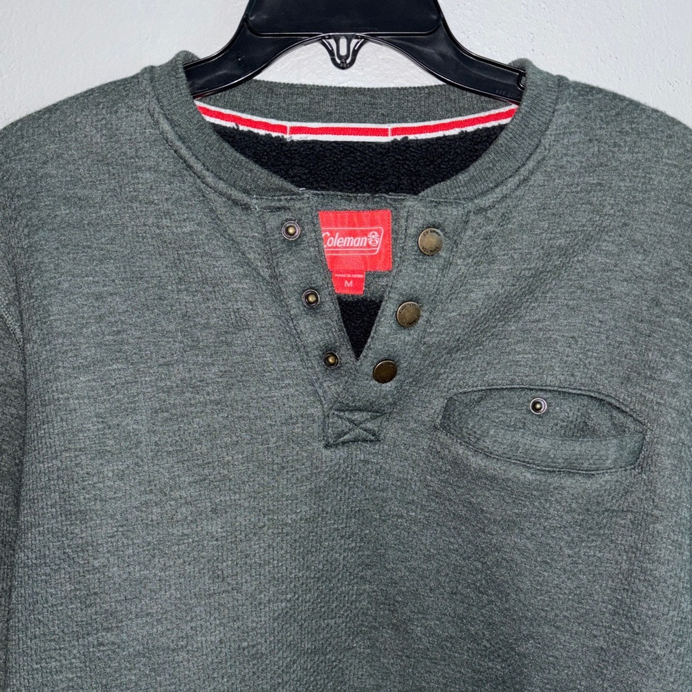 Coleman Olive Green Button-Up Shirt - Picture 6 of 14